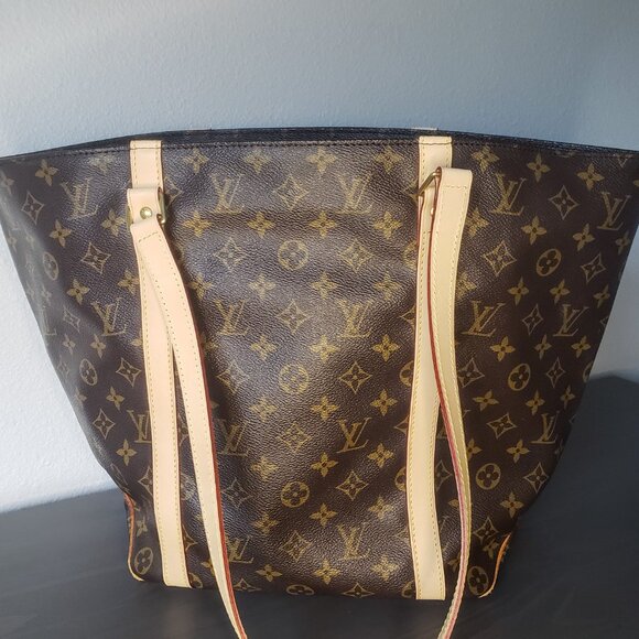 Louis Vuitton Sac Shopping Tote - Vintage Monogram w/ Replaced Handles from LV - Picture 5 of 17